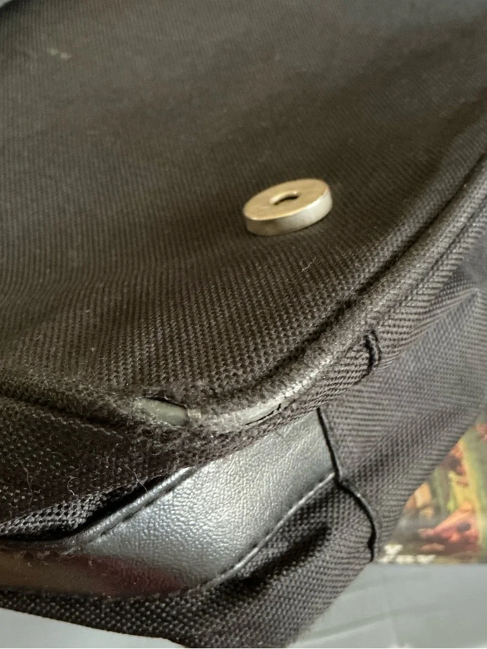 Jack Daniels Black Leather Messenger Satchel